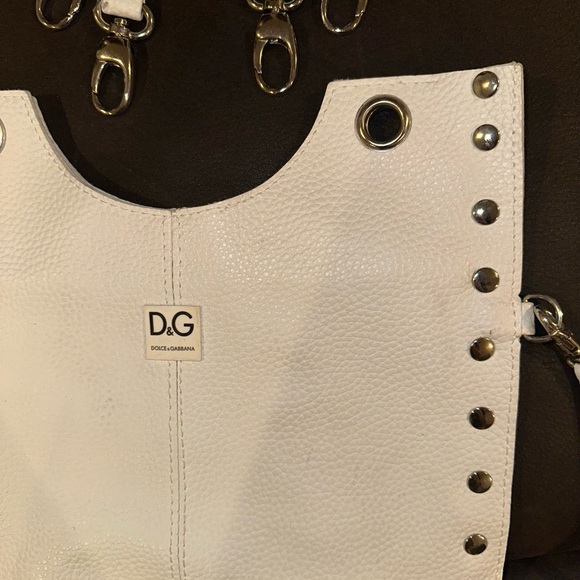 D&G White Studded Crossbody Bag - Picture 2 of 5